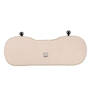Car Seat Cushion White <b>Pink</b> Lambswool Luxury High Quality Universal Fit Plush Cute <b>Bear</b> Design Warms Car - Product Image 5