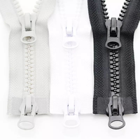 Fermeture éclair durable personnalisée à double tête, à glissière libre et à verrouillage automatique pour la couture de vêtements