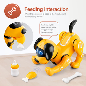 Chien robot intelligent multifonctionnel électronique à détection <span class=keywords><strong>de</strong></span> geste, <span class=keywords><strong>programmation</strong></span> interactive, commande vocale à distance - Product Image 5