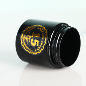 Botellas de Plástico Personalizadas de 8oz y 10oz, Botellas de Medicina de PET HDPE Negro con Tacto Suave, Envases con Tapa de Rosca - Product Image 3