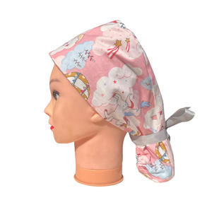 Gorro Quirúrgico para Cabello Largo, Turbante con Estampado <span class=keywords><strong>de</strong></span> Mariposa, Paisley y Plumas, con Hebilla, <span class=keywords><strong>de</strong></span> Sarga <span class=keywords><strong>de</strong></span> Algodón, para Enfermeras - Product Image 5