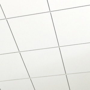 Pannello in Cartongesso Perforato Artistico Rivestito in PVC Bianco da 8mm per Controsoffitti - Product Image 1
