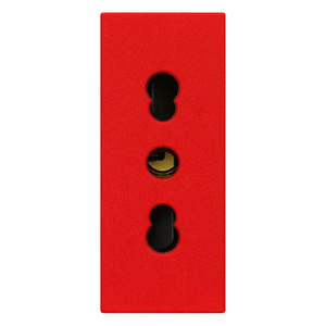 2P+T 16A P17/11 ซ็อกเก็ตสีแดง 3.6x2.7x5.6 ซม. สำหรับใช้ไฟฟ้า - Product Image 1