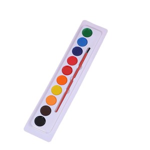 Set di 10 Colori di Acquerelli Solidi per Bambini, Set di Pigmenti per Pittura in Forme a Cuore, Rotonde e Quadrate - Product Image 3