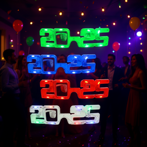 Fournitures pour fête du Nouvel An Eb 2025, chiffres lumineux en verre, nouveautés de fête modernes - Product Image 2