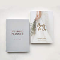 Carnet de planification de mariage personnalisé à couverture rigide et organisateur, journal de mariée pour femme, carnet de notes, livre d'or de mariage, journal quotidien