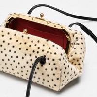 Sac à bandoulière tendance 2026 en peluche imprimé léopard et pois, sac à main de créateur, catalogue de sacs de mode pour femmes, article très prisé
