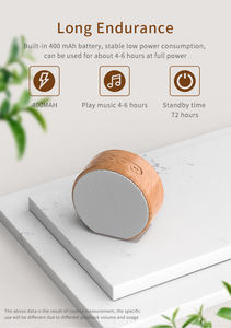 <span class=keywords><strong>A60</strong></span> A70 Mini haut-parleur radio portable en bois TWS Studio sans fil Blue tooth pour cadeau - Product Image 3