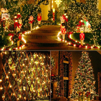 Guirlandes lumineuses solaires LED étanches pour extérieur, lumières féériques pour Noël, Halloween, jardin, patio, mariage, fête, festival, décoration