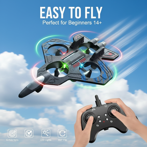 Aviones RC para Niños y Adultos, Avión de Combate RC con Luz 360. Aviones de Juguete de Combate con Control Remoto de Espuma - Product Image 4