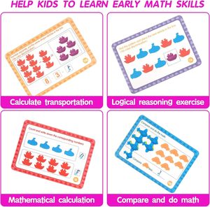 Montessori Giao thông vận tải Đếm & màu sắc phân loại trẻ em nhựa Bát thư phù hợp với mầm non hoạt động học tập & chơi đồ chơi - Product Image 3