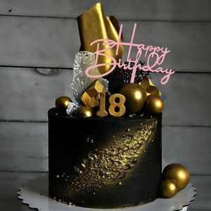 Happy Birthday Easter Acrylic Cake Toppers Home Decor Reusable Eco-Friendly Baking Supplies - Product Image 3
