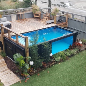 <span class=keywords><strong>Piscine</strong></span> portable en <span class=keywords><strong>acier</strong></span> 4,5m x 2,2m x 1,35m, montage facile pour divertissement familial en extérieur dans le jardin - Product Image 5