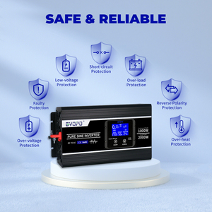 Écran intelligent <span class=keywords><strong>1000W</strong></span> 12V à 220V/120V Onduleur de batterie à onde sinusoïdale pure - Product Image 5