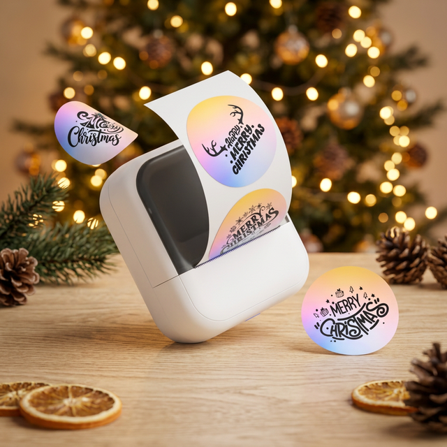 Multifunction Thermal Label Printer Color Sticker Machine for Product Packaging Retail Price Tags Warehouse Inventory Custom