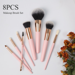 Juego de <span class=keywords><strong>Brochas</strong></span> de Maquillaje Veganas de Alta Calidad con Logotipo Personalizado, 8 Piezas, Marca Privada, <span class=keywords><strong>para</strong></span> Sombras de <span class=keywords><strong>Ojos</strong></span>, Corrector, <span class=keywords><strong>para</strong></span> Rostro, <span class=keywords><strong>se</strong></span> Utiliza con Brocha de Afeitar - Product Image 5