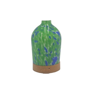 Cool <span class=keywords><strong>Mist</strong></span> 100ML Difusor de aroma de vidrio ultrasónico Difusor de aceite esencial de luz de color nórdico portátil para hoteles para uso doméstico - Product Image 1