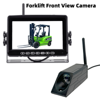 Système de caméra de recul pour chariot élévateur sans fil numérique AHD 7'' TFT avec enregistreur DVR portable, moniteur et base magnétique IR
