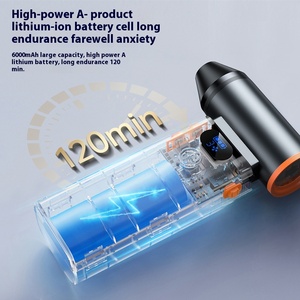 ปืนเป่าลมอัดไฟฟ้าอเนกประสงค์ 125000 รอบต่อนาที เครื่องเป่าฝุ่นแบบพกพาขนาดเล็ก พัดลมเทอร์โบแรงสูง พร้อมหน้าจอแสดงพลังงาน - Product Image 5