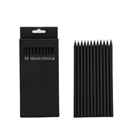 Ensemble de crayons de couleur en bois d'ébène de haute qualité, 12, 24, 36 couleurs, standard, 7 pouces, certifié sécurité, cadeau