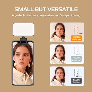 Lumière d'appoint portable polyvalente pour TikTok, éclairage selfie à main, mini anneau lumineux à clipser pour téléphone portable et ordinateur portable - Product Image 3