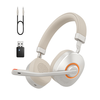 Casque téléphonique sans fil supra-auriculaire avec perche de microphone pour le bureau et les centres d'appels