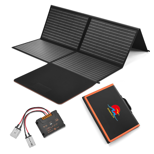 Solar Panel Foldable 200w Outdoor Charge Flexible Folding Solar Panel Kit for Camping Car Boat
