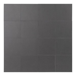 Carrelage noir du Québec 9,5x9,5 cm, finition mate, bord micro-biseauté, épaisseur 8 mm - Product Image 2