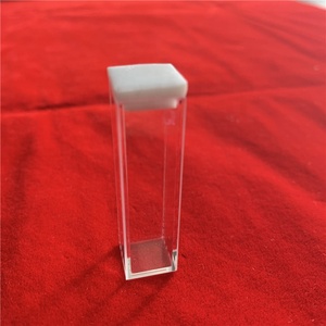 Q204 <strong>Fluorometer</strong> Optical PTFE Lid <strong>Quartz</strong> Cuvette Glass <strong>Cell</strong>