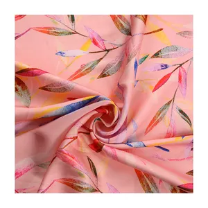 Safa Textile Thermal Portable Custom Digital Floral Printing on Silk Like Satin Chiffon Fabric for Garment