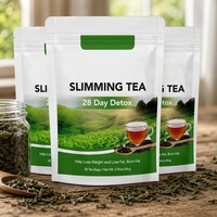 Thé Minceur Ventre Plat Minweng – Détox Naturelle aux Herbes 28 Jours – Perte de Poids Sans Sucre, Faible en Glucides, Adapté aux Régimes Faible en Glucides – Nettoyage du Côlon en Sachet Sous Vide 28