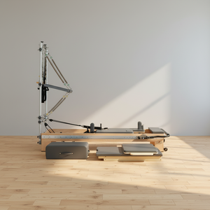 Reformer de Pilates professionnel en bois d'érable avec tour complète et ensemble complet d'équipement de yoga pour studio - Product Image 2