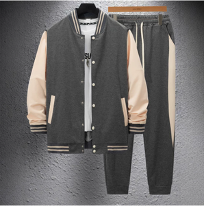 Veste de sport pour <span class=keywords><strong>homme</strong></span> <span class=keywords><strong>style</strong></span> <span class=keywords><strong>vintage</strong></span> professionnel, personnalisée, col montant, design brodé, ceinture à lettres, printemps - Product Image 3