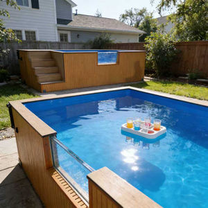 Piscina Rectangular con Estructura de Acero e Instalación Profesional de Marcadores de Carril - Product Image 5