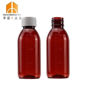 200ml Amber PET Cough Syrup Plastic Bottle Lean Bottle Cough Syrup Container Promethezine