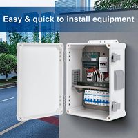 Boîtier de jonction étanche IP67/55 en ABS, boîtier électrique avec panneau de montage interne et structure de dissipation thermique