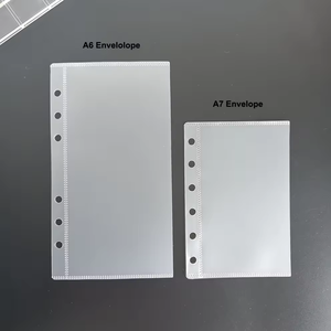 Frosted rõ ràng nhựa phong bì túi thư mục Ngân Sách chất kết dính - Product Image 1
