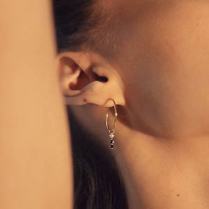 Fabricante al por mayor nueva Alta Calidad fina moda plata esterlina moda negro CZ blanco perla de agua dulce pendientes colgantes - Product Image 4