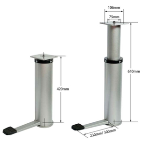 Aluminium heftafelpoten met handmatige bediening - zwaar belastbaar, eenvoudige installatie voor gebruik in eetkamer, keuken, ziekenhuis & hotel - Product Image 4