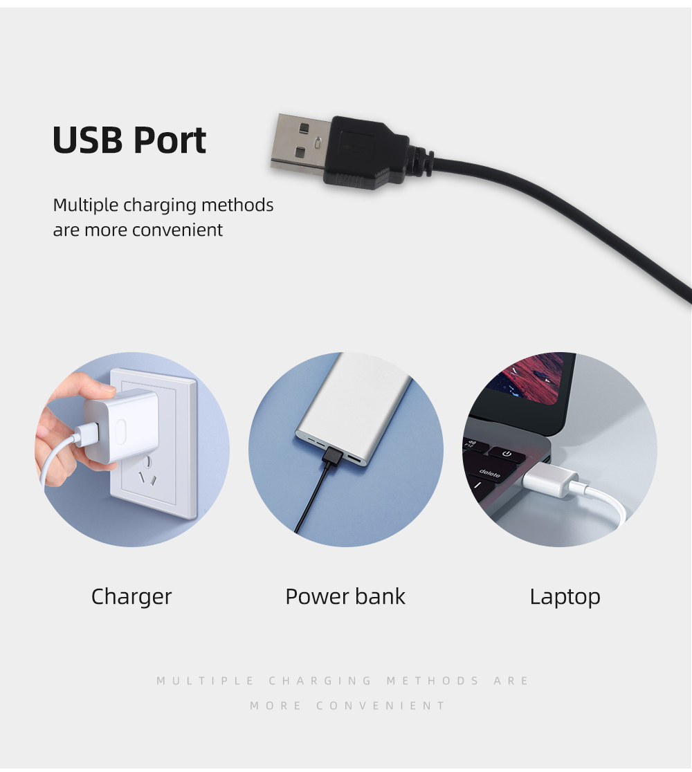360 Degree Adjustable Usb Desk Lamp Eye-caring Led Reading Light With Clamp
