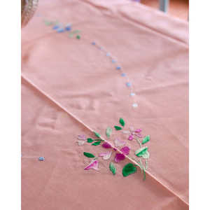 Daniele F. Pair of Pink Linen Rectangular and Square Tablecloths <b>Eco</b>-<b>Friendly</b> <b>Fabric</b> for Restaurants and Hotels for Parties - Product Image 1