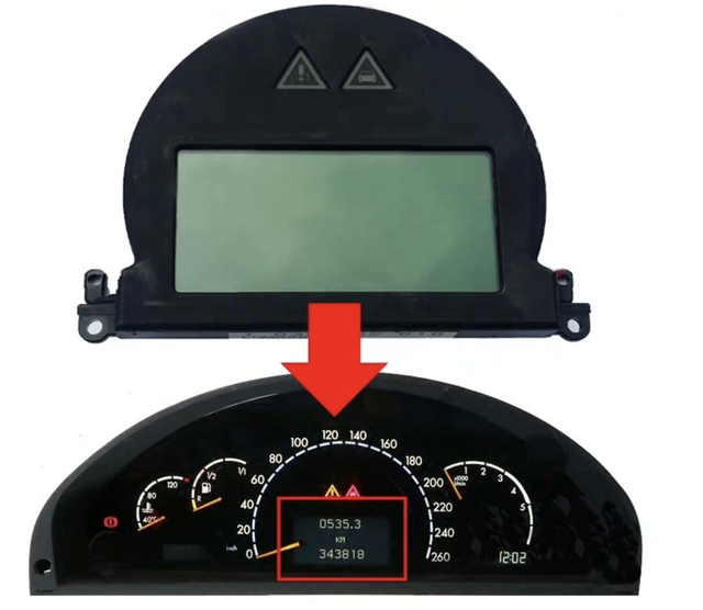 Original LCD Display Screen for Mercedes Benz S500 S55 CL500 Class W220 W215 LUM0582A LUM0279C Instrument Cluster Replacement