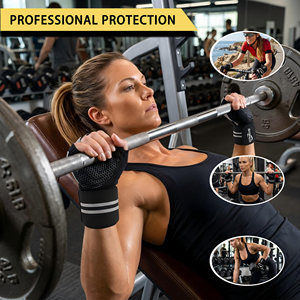 <span class=keywords><strong>Guantes</strong></span> de Entrenamiento con Soporte <span class=keywords><strong>para</strong></span> Muñeca, <span class=keywords><strong>Guantes</strong></span> Transpirables con Palma de Panal <span class=keywords><strong>para</strong></span> Levantamiento de Pesas, <span class=keywords><strong>Guantes</strong></span> de Gimnasio de Microfibra <span class=keywords><strong>para</strong></span> Ejercicio - Product Image 3