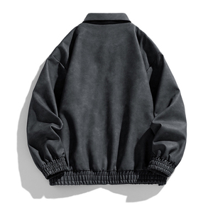 Customized Logo ODM Casual Winter Men's Long <b>Fleece</b> Motorcycle <b>Jacket</b> Windproof Hooded Zipper - Product Image 4