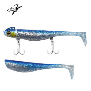 เหยื่อตกปลาแบบจิ๊ก ขนาด 11 ซม./29 กรัม หัวตะกั่ว พร้อมหางรูปตัว T เหยื่อยางแบบนิ่ม หางพาย สำหรับตกปลา - Product Image 1