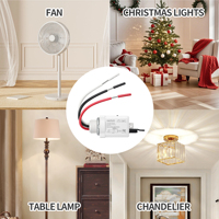 Interruptor de Control Remoto Inalámbrico de 150m, 16A, 110V/220V/240V, el Más Vendido de Fábrica, para Control de Iluminación en Dormitorios y Baños