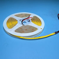 Bande lumineuse LED COB intérieure flexible, ruban linéaire 480 LED/m, haute luminosité CRI90
