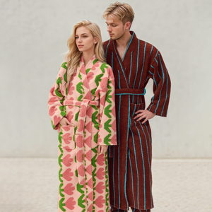 Kimono Invernale Caldo in Flanella Effetto Riso, Accappatoio Lungo in Pile Corallo, Vestaglia <span class=keywords><strong>da</strong></span> <span class=keywords><strong>Notte</strong></span> Comoda per Donne - Product Image 2