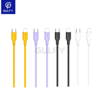 GULFY pabrik harga grosir Logo kustom fleksibel kualitas makanan Usb Tipe C 3A pengisian cepat kabel Data GC-138L
