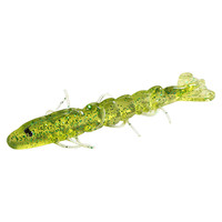 Newbility Haute Qualité 3.5g 90mm ShrimpTail 2 Couleurs 5pcs Par Sac Appât Souple Leurre De Pêche Doux